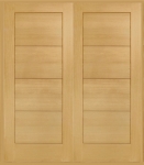 Oak Modica 4 Panel Double Front Doors